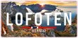 Metallmagnet bilskilt Lofoten