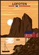 Lofoten / midnattsol broderi