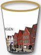 Shotsglass m/polystonebilde Bergen