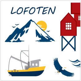 Servietter Lofoten