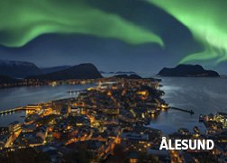 3D-magnet nordlys Ålesund