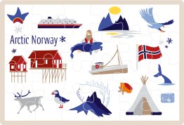 Puslespill barn Arctic Norway