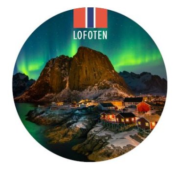 Glassmagnet Lofoten