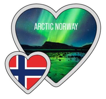 Magnet hjerte Arctic Norway