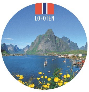 Glassmagnet Reine i Lofoten