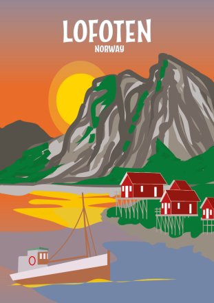 Epoxymagnet Hamnøy i Lofoten