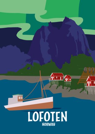 Epoxymagnet Hamnøy i Lofoten