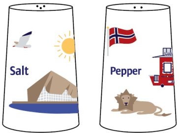 Salt og pepperbøsser Kristiansand