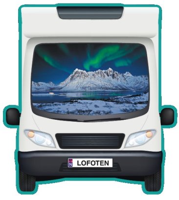 Magnet bobil nordlys Lofoten