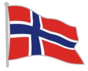 Pin Norsk flagg