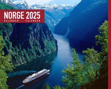Kalender bord Norge vest 2025