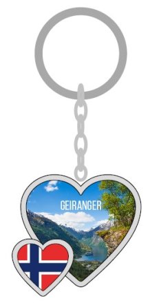 Nøkkelring, Hjerte Geiranger