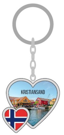 Nøkkelring, Hjerte Kristiansand