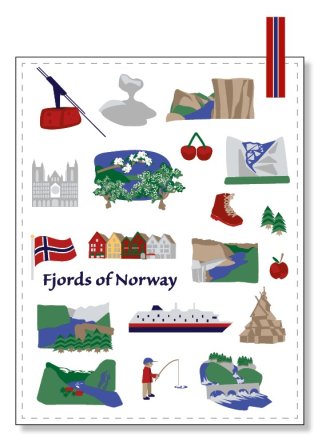 Kjøkkenhåndkle Fjord
