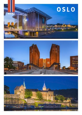 Oslo, Rådhuset, Akershus festning og Tjuvholmen