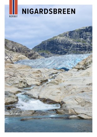 POSTKORT NIGARDSBREEN