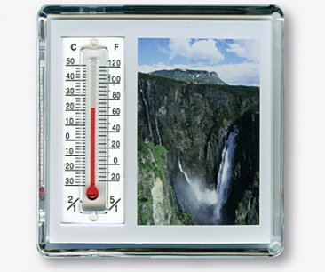 Magnet m/termometer, Vøringfossen