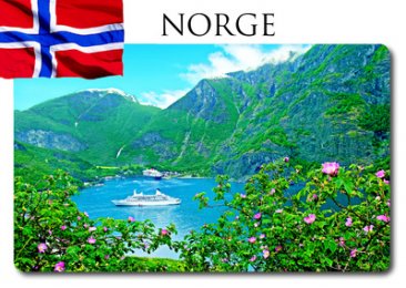 NORGE FLÅM FLAGG