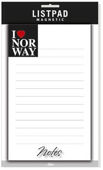 Notatblokk, "I love Norway"