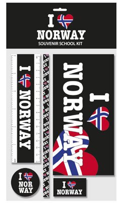 I love Norway, skolesett, stort