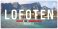 Metallmagnet bilskilt Lofoten