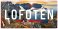 Metallmagnet bilskilt Lofoten
